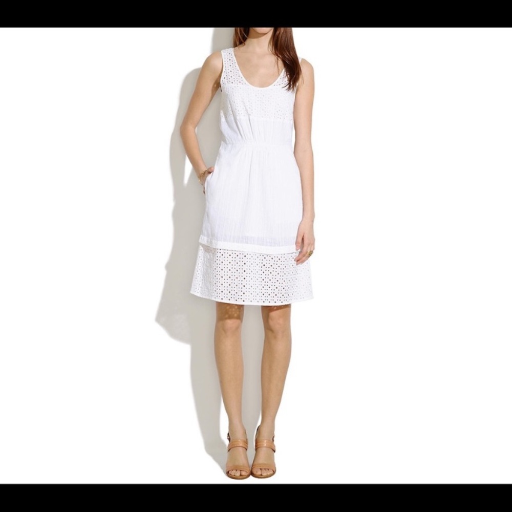 Madewell White Eyelet Lovesong Dress
